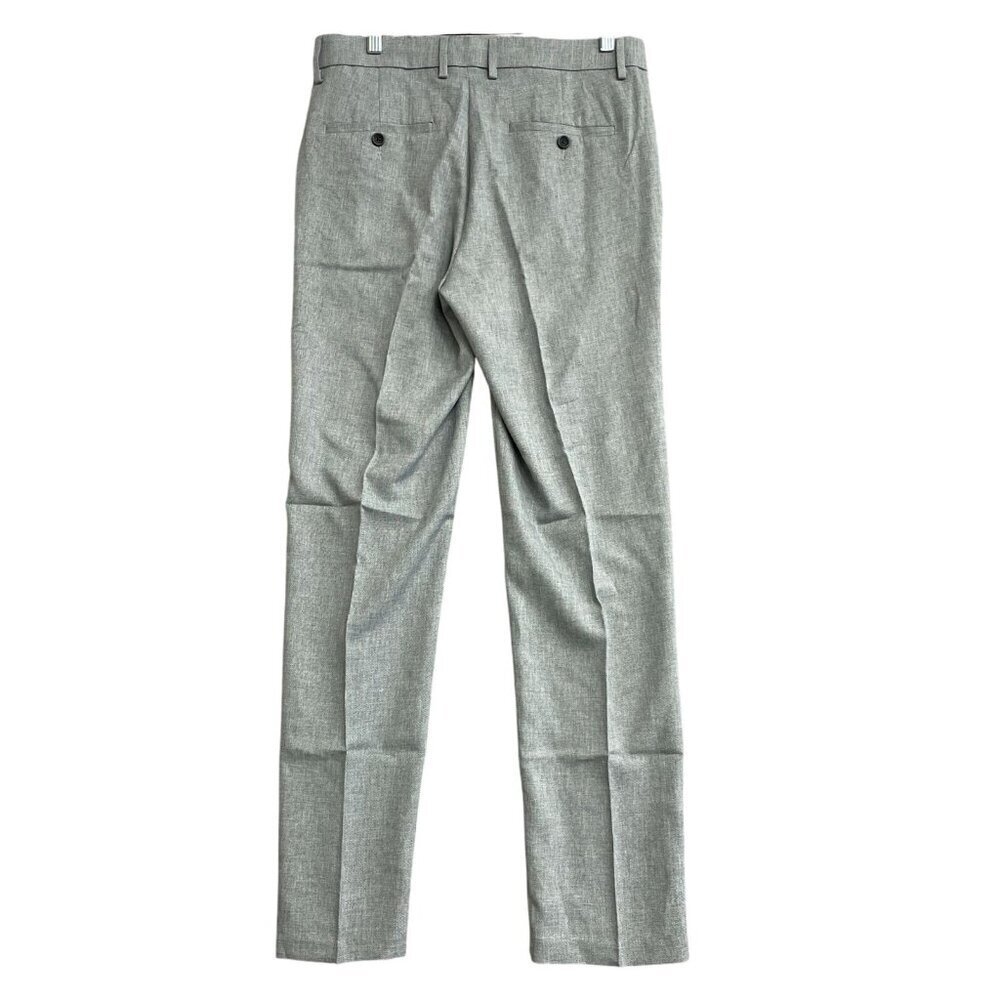 NEW Haggar Men's 30x32 Comfort Performance Dress Pant Straight Fit 4-Way Grey - Picture 3 of 9